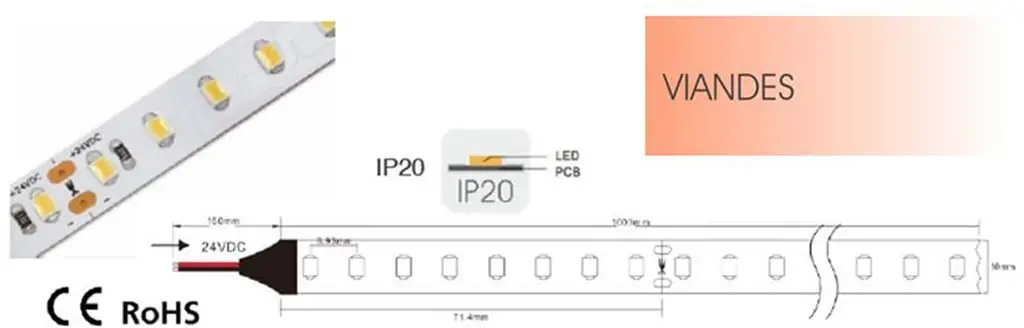 LED STRIP 5 m 24V 