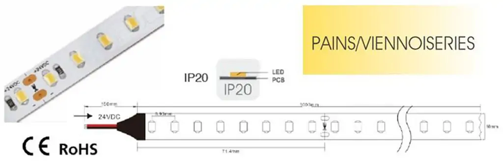 LED STRIP 5 m 24V 